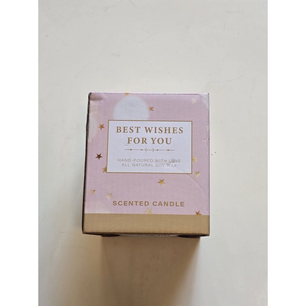 Happy Birthday Soy Wax Candle- Lavender Scent Boxed For Gift Giving 6.3 oz